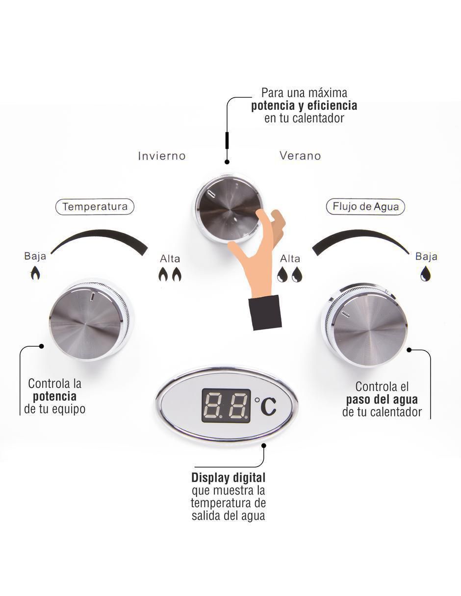 Calentador instantáneo KA-INS-078LP-01 7 L gas lp 4
