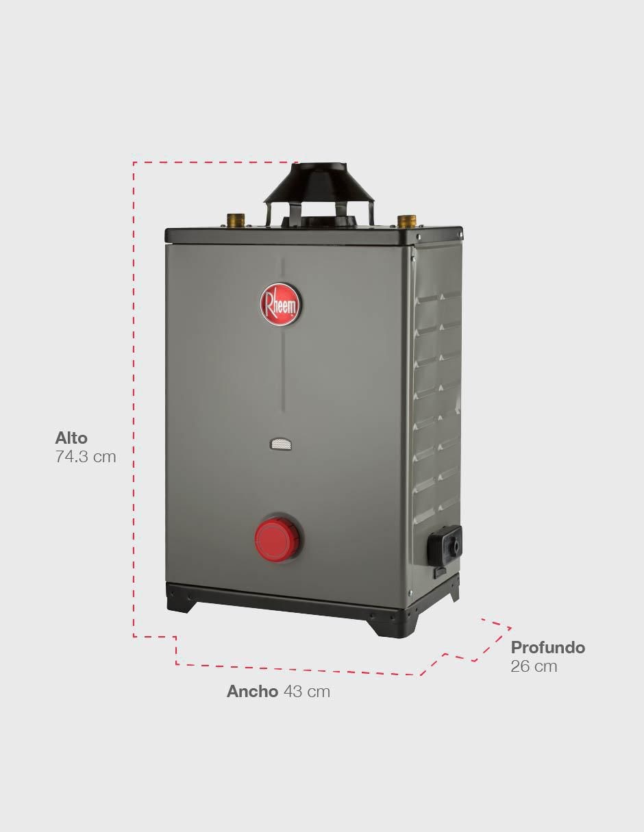 Calentador de paso HRT-CHL13P 13 L gas lp 3