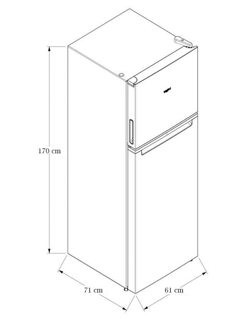 Refrigerador top mount 14 pies cúbicos WT-1431D 6