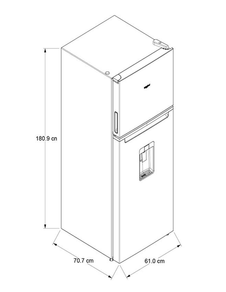 Refrigerador top mount 14 pies cúbicos WT1433K 6
