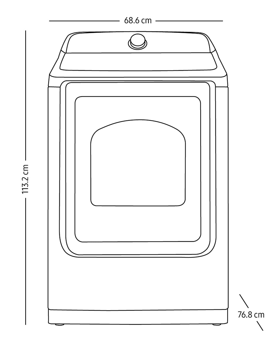 Secadora de gas natural LP de 24 kg con 10 ciclos DVG24A5370V/AX 7