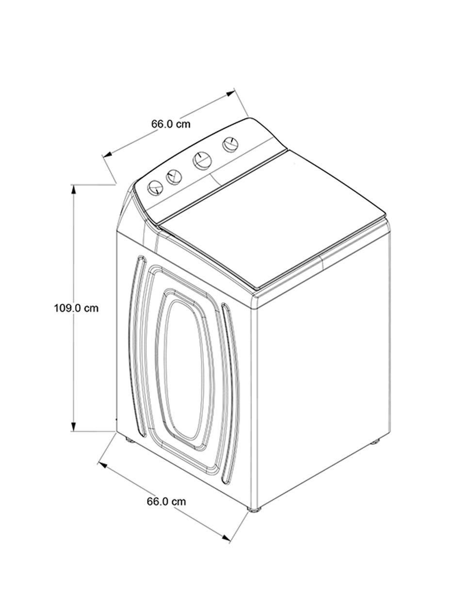 Lavadora 22 kg automática carga superior 8mwtw2224wjm 6