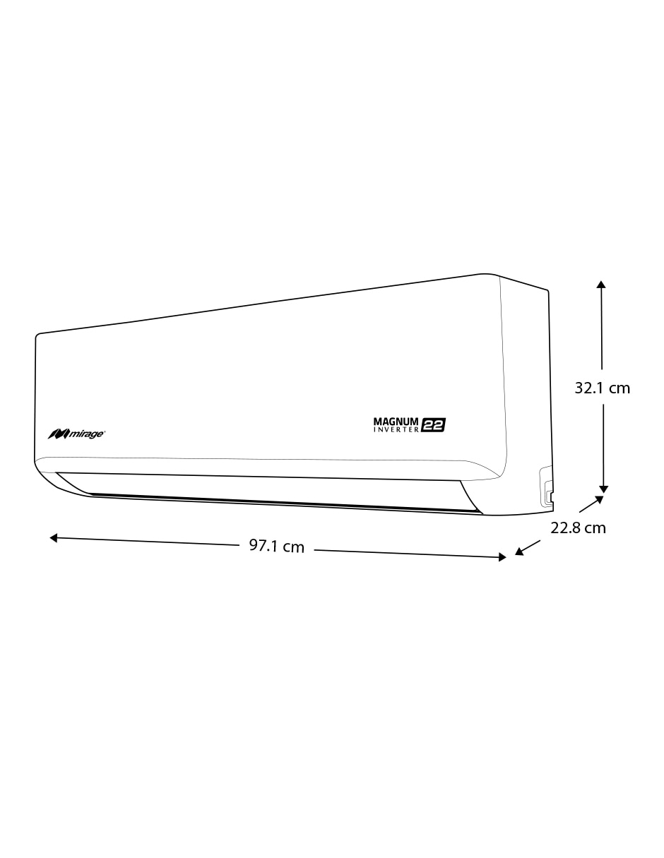 Aire acondicionado mini split inverter frío 18000 BTU SETCMF181V 230 V 6