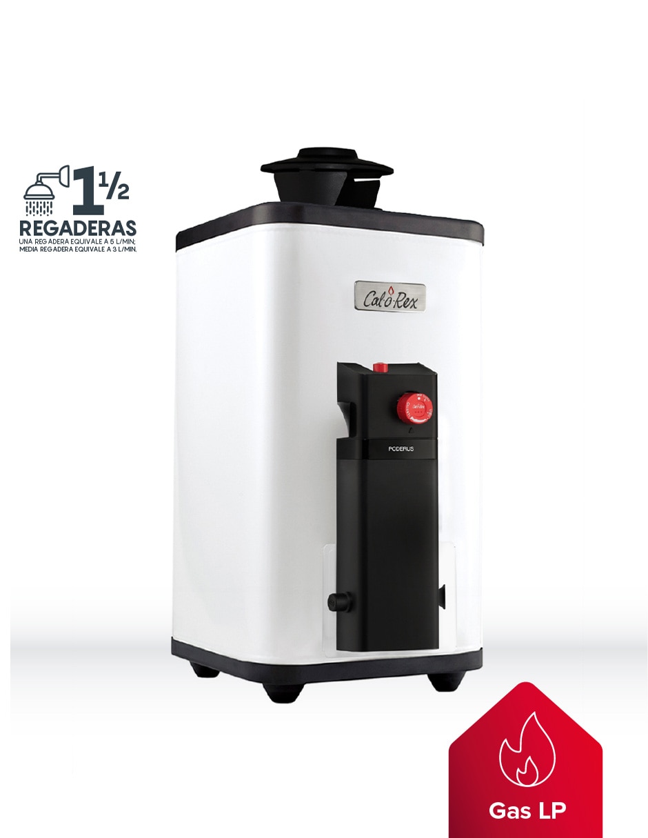 Calentador de paso PODERUS 09 LP 9 L gas lp 2