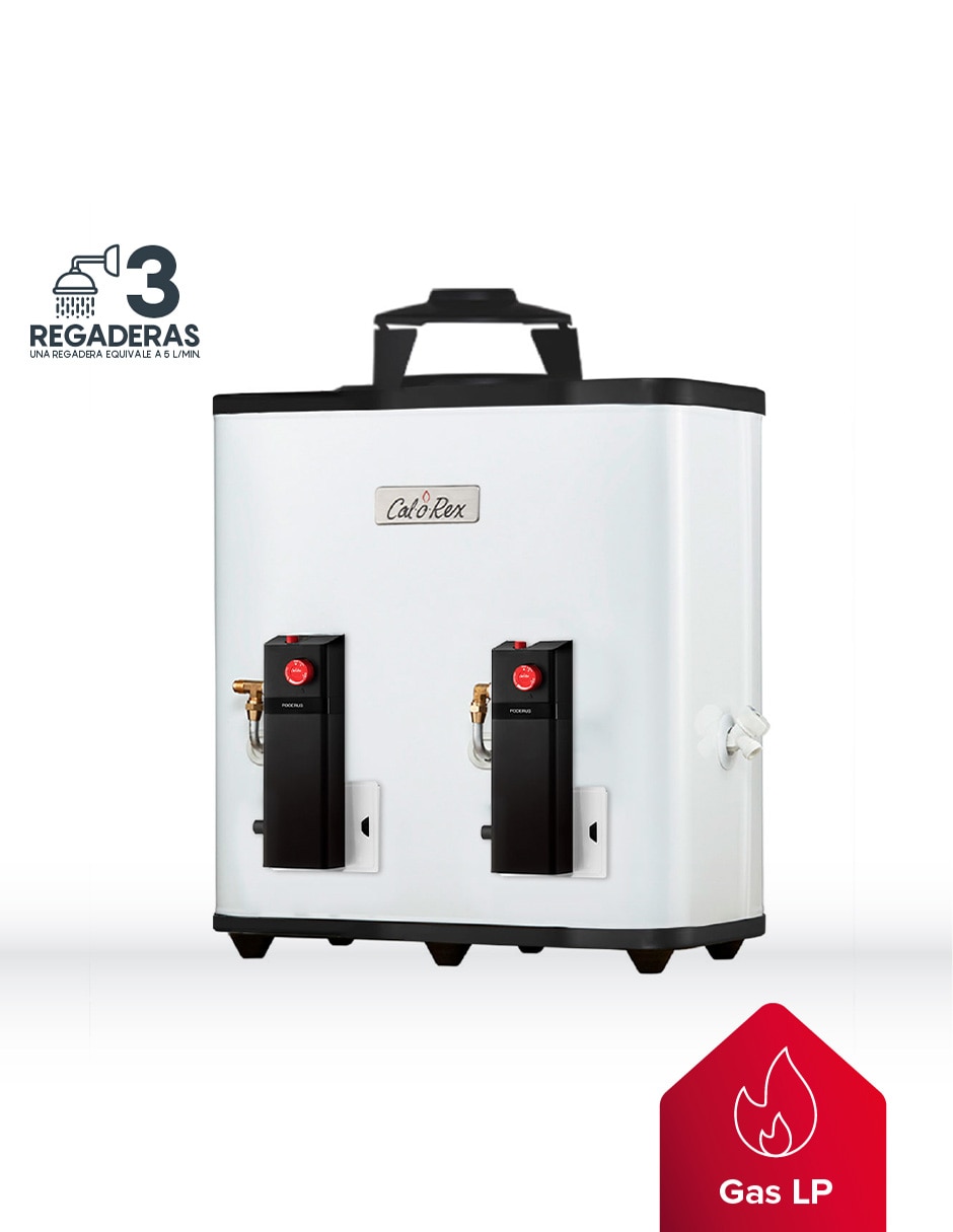 Calentador de paso PODERUS 15 LP 15 L gas lp 3