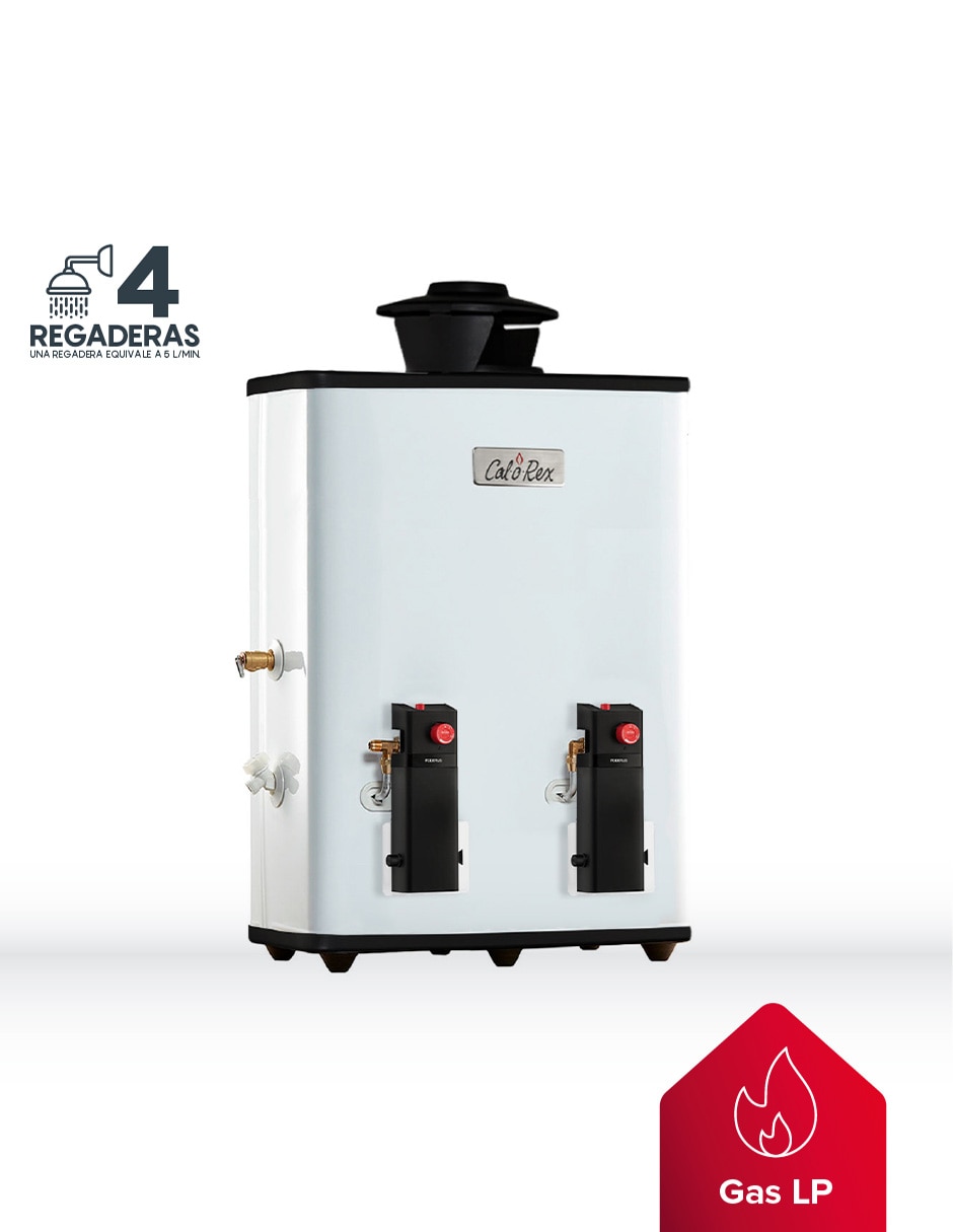 Calentador de paso PODERUS 20 LP 20 L gas lp 2