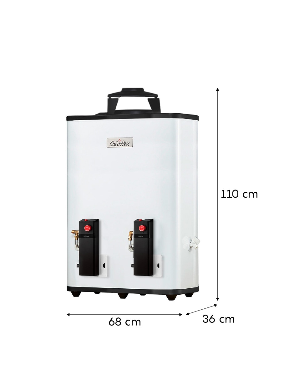 Calentador de paso PODERUS 20 LP 20 L gas lp 6