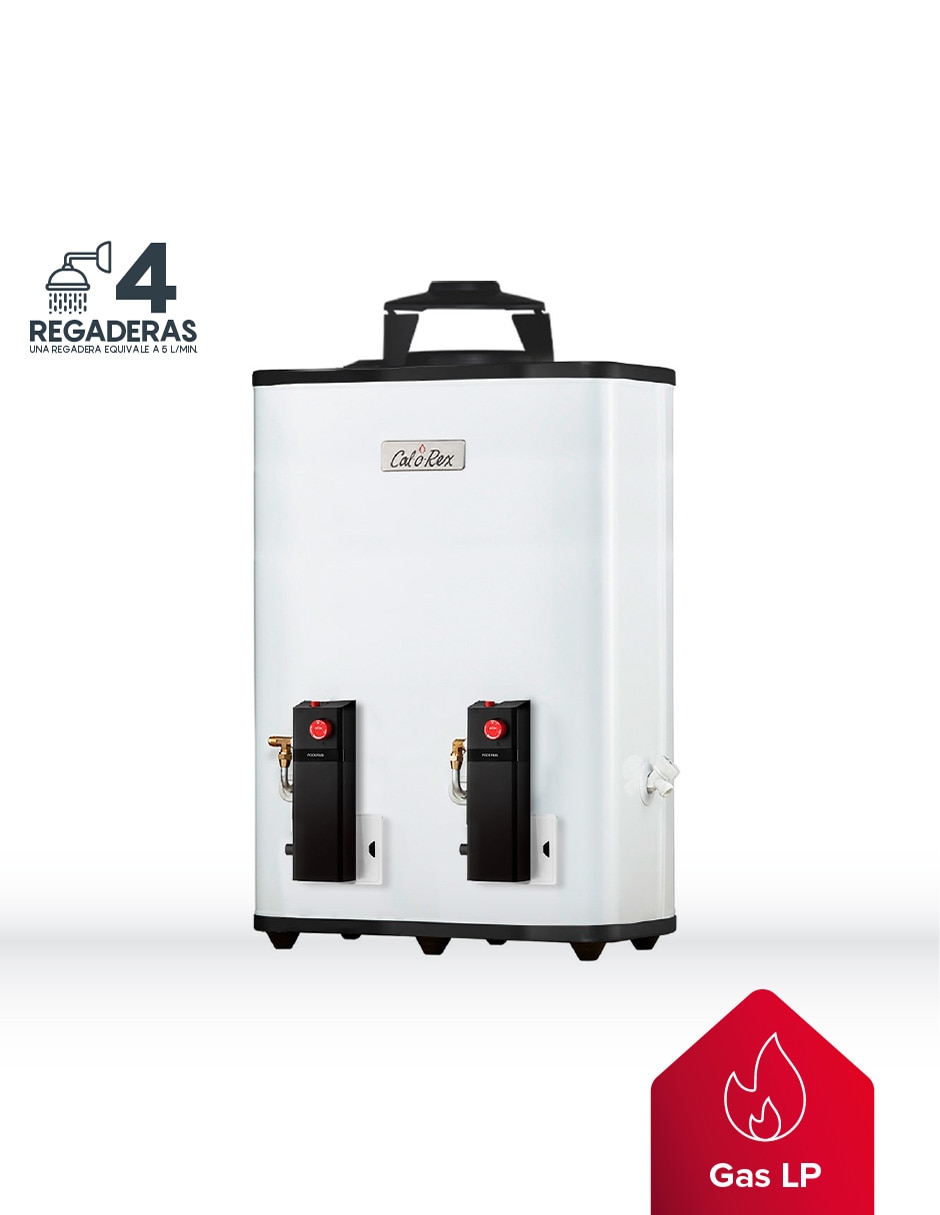 Calentador de paso PODERUS 20 LP 20 L gas lp 3