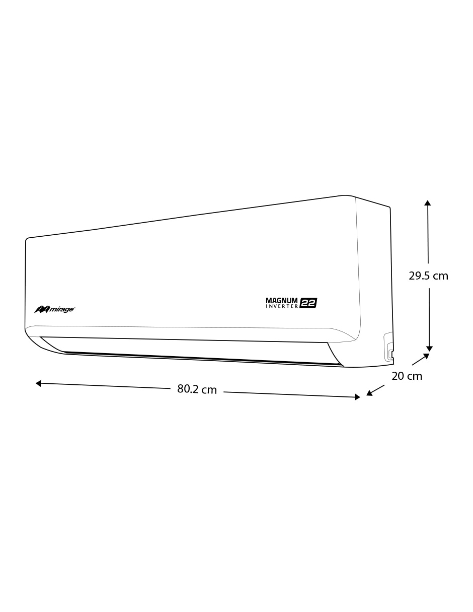Aire acondicionado mini split inverter frío y calor 12000 BTU SETCMC121V 230 V 4