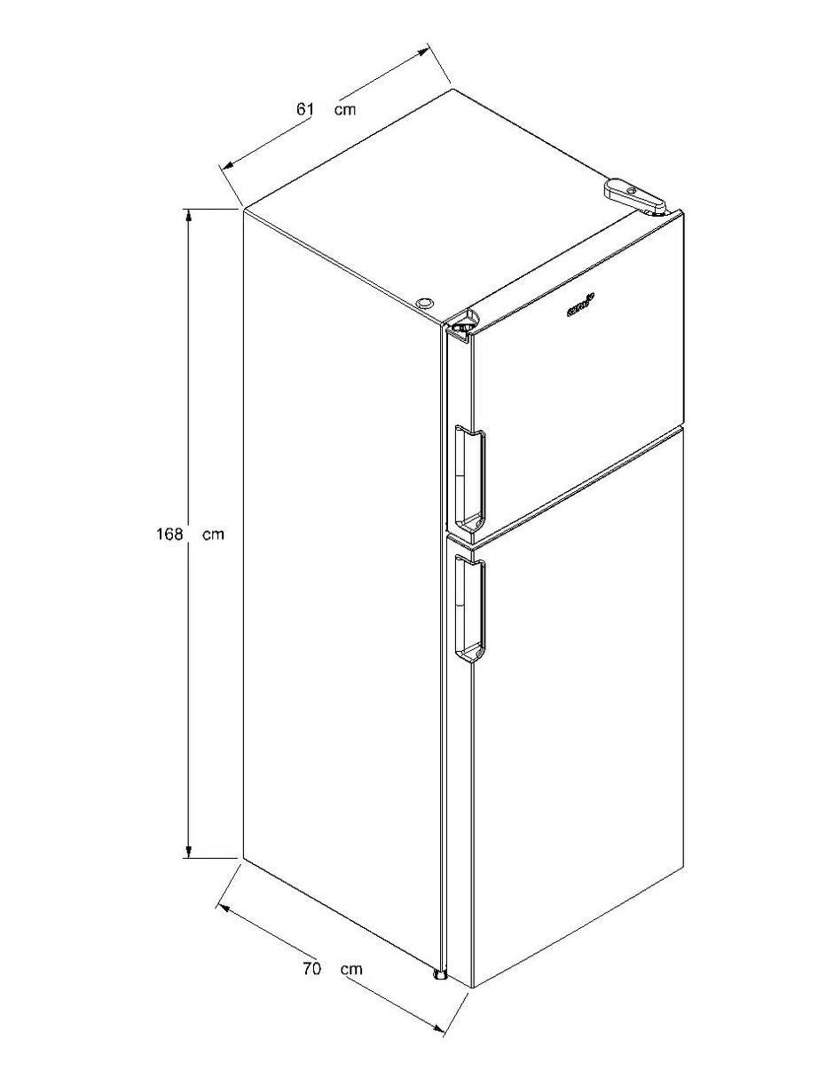 Refrigerador top mount 13 pies cúbicos multi air flow / air system AT1330D 6