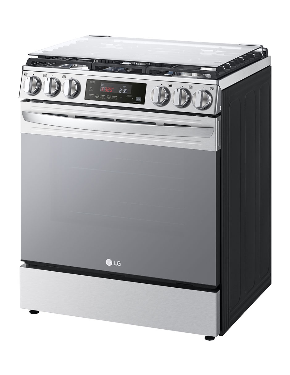 Estufa de piso a LG lupin 2 2 75.8cm LRGL5845S de quemadores 3