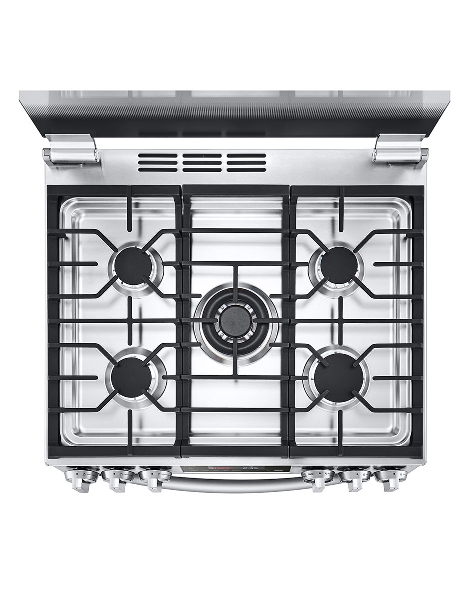 Estufa de piso a LG lupin 2 2 75.8cm LRGL5845S de quemadores 8