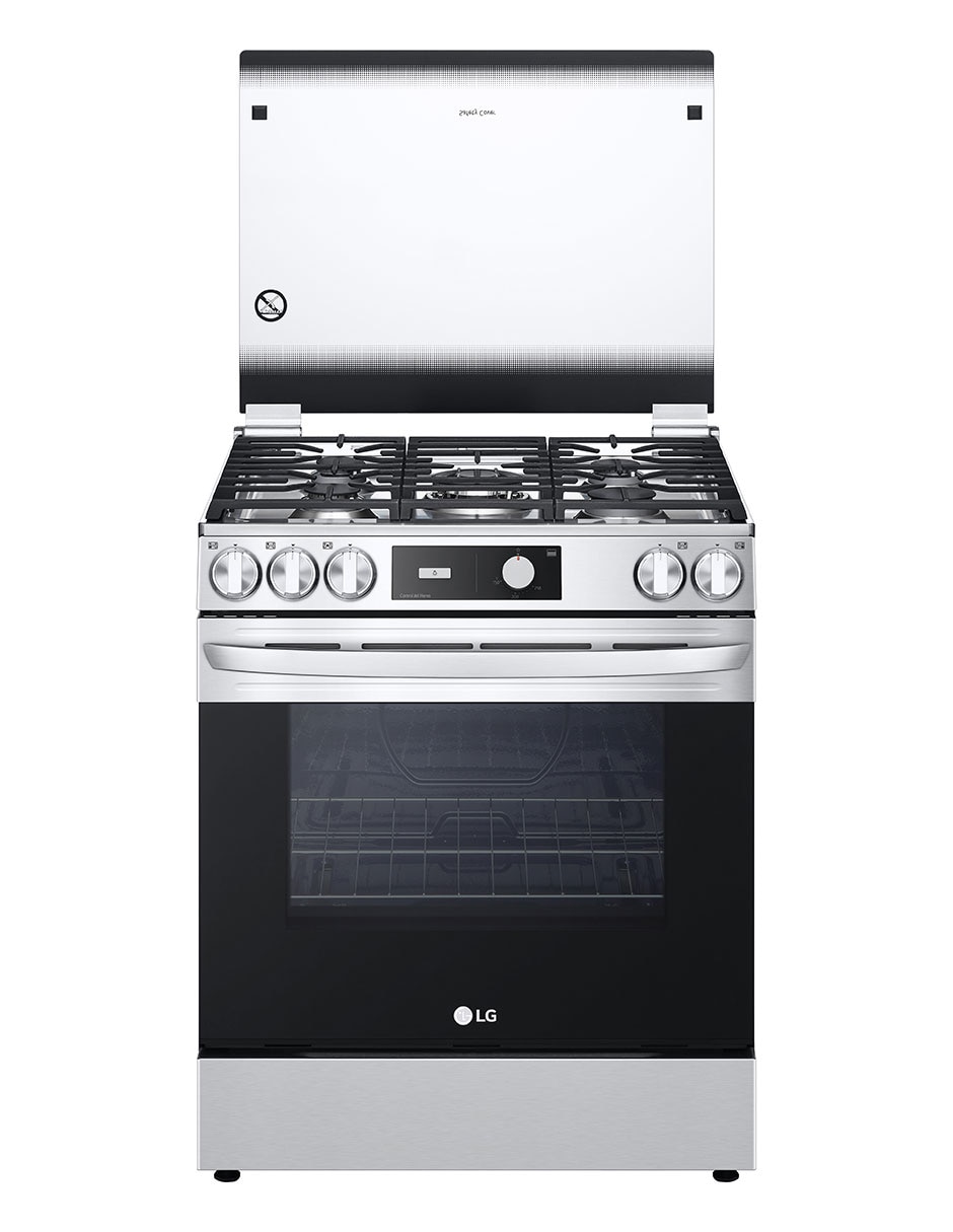 Estufa de piso a Gas LP 76 cm LRGL5841S de 5 quemadores 2