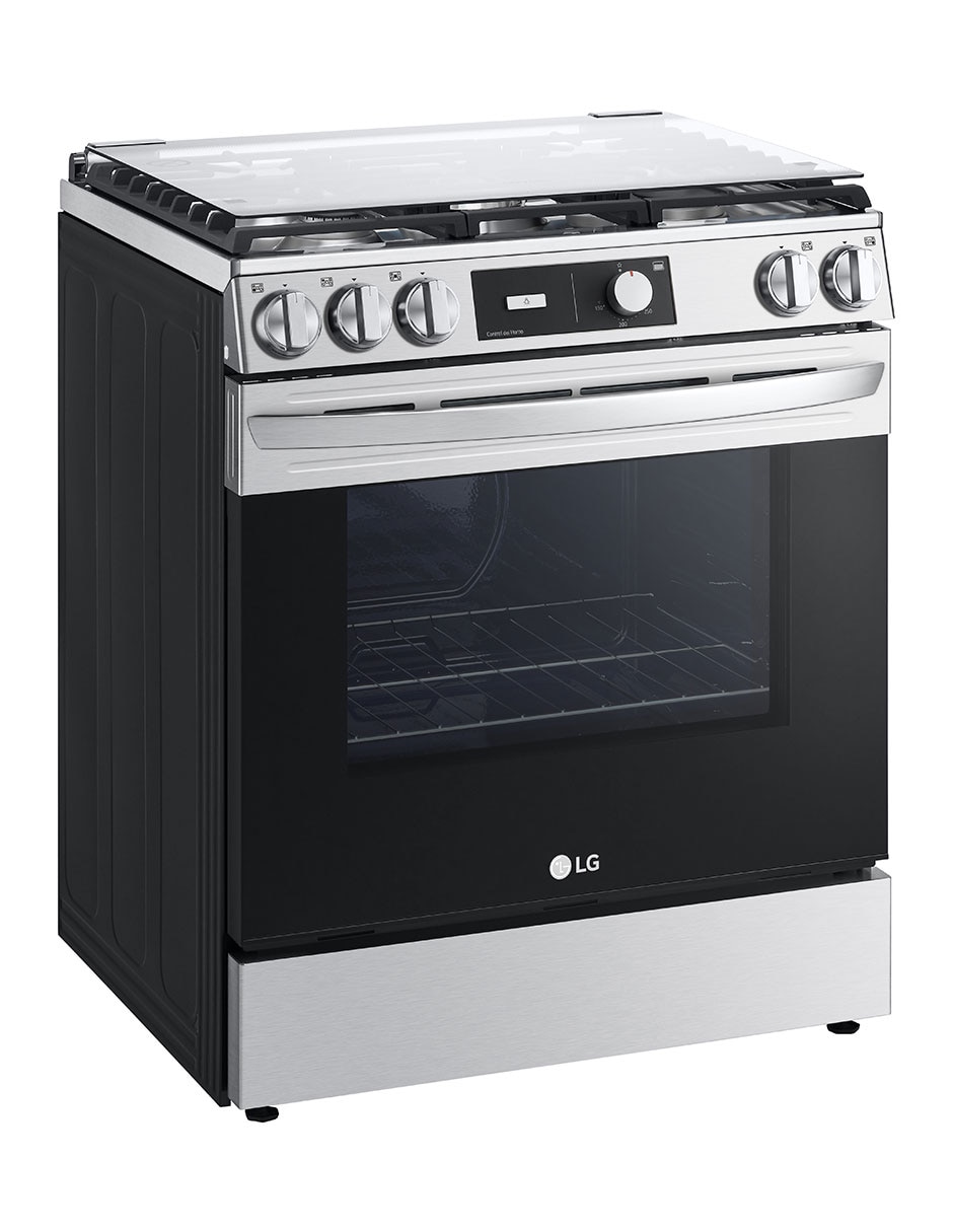 Estufa de piso a Gas LP 76 cm LRGL5841S de 5 quemadores 3
