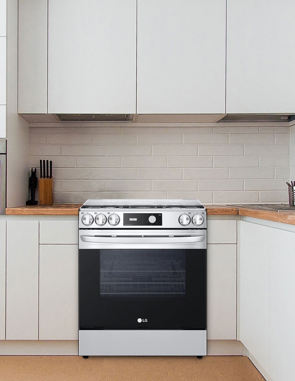 Estufa de piso a Gas LP 76 cm LRGL5841S de 5 quemadores 9