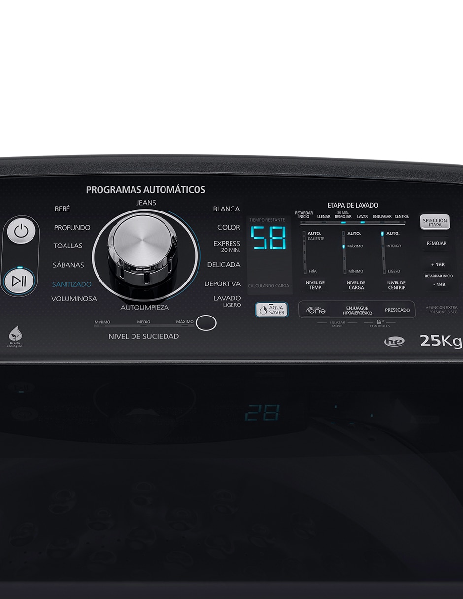 Lavadora 25 kg automática carga superior lmp75201wdab0 3