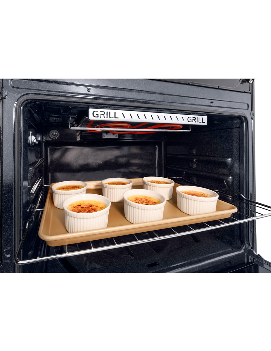 Estufa de piso a Gas LP Ultimate 72 cm EMH7614DATSS0 de 6 quemadores 13