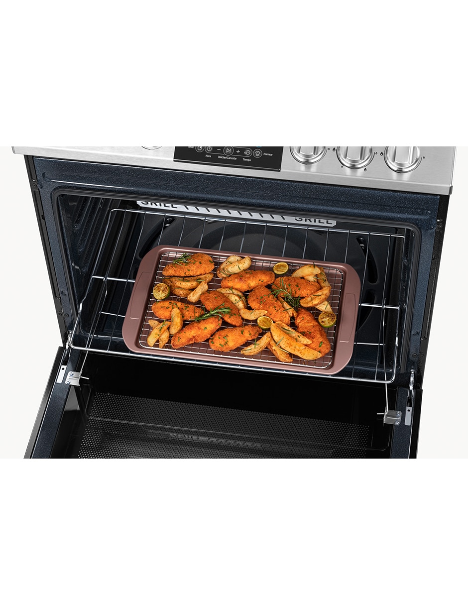 Estufa de piso a Gas LP Ultimate 72 cm EMH7614DATSS0 de 6 quemadores 15