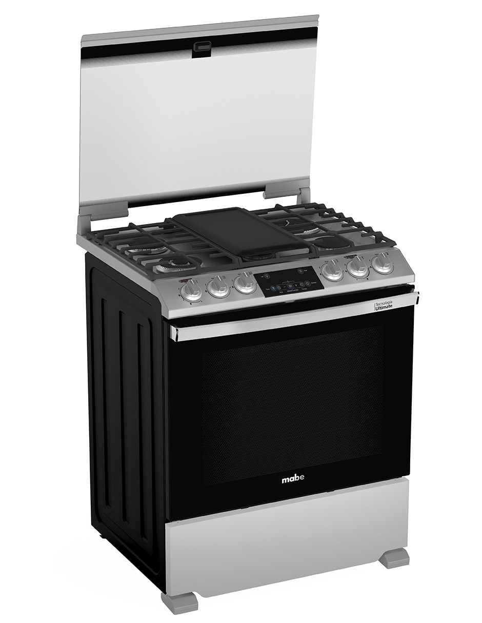 Estufa de piso a Gas LP Ultimate 72 cm EMH7614DATSS0 de 6 quemadores 9