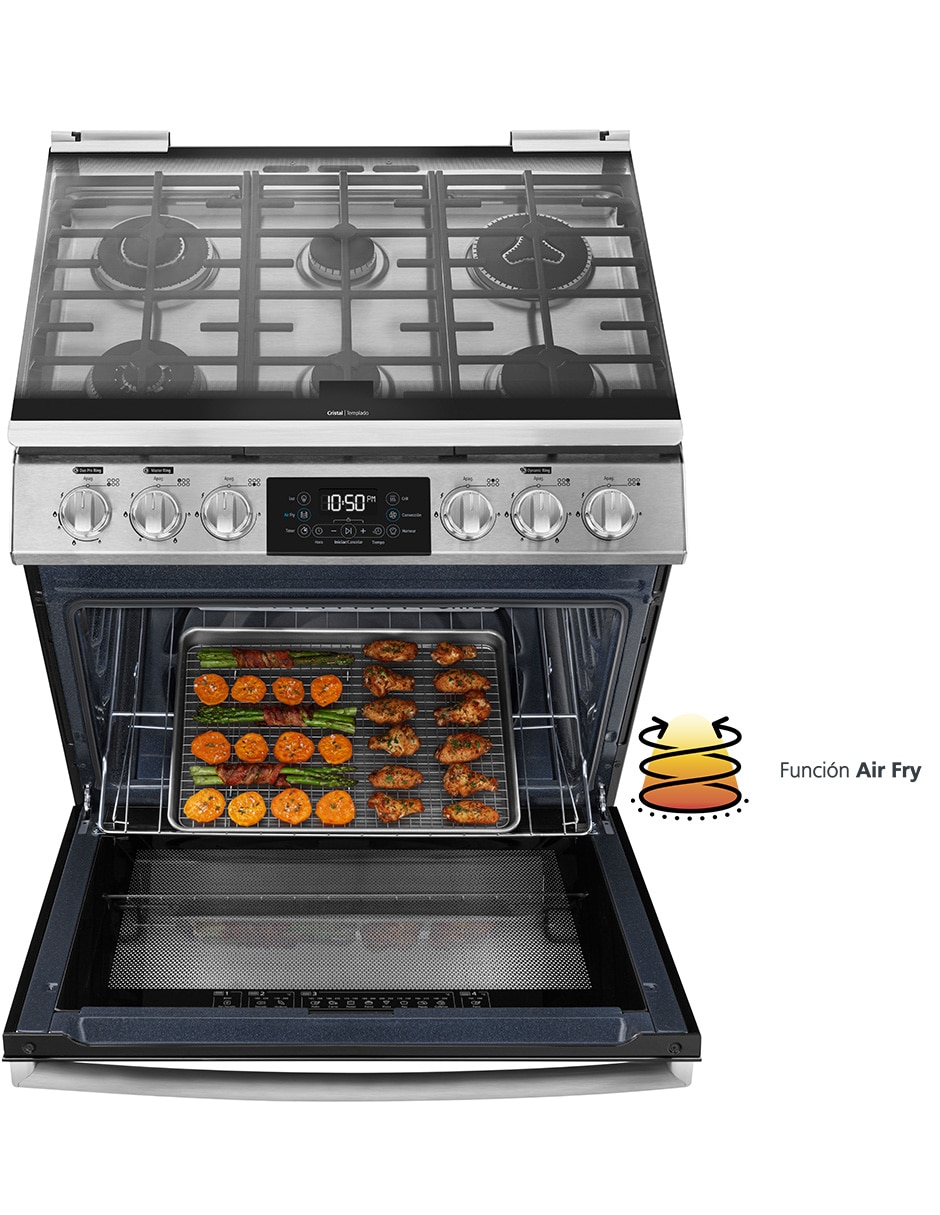 Estufa de piso a Gas LP Ultimate 72 cm EMH7614DATMSS0 de 6 quemadores 11