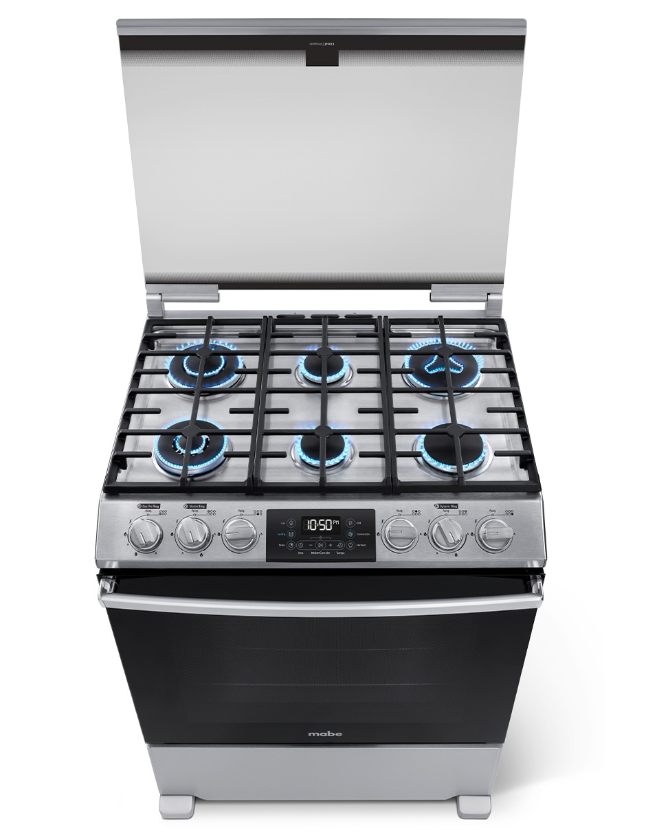 Estufa de piso a Gas LP Ultimate 72 cm EMH7614DATMSS0 de 6 quemadores 14