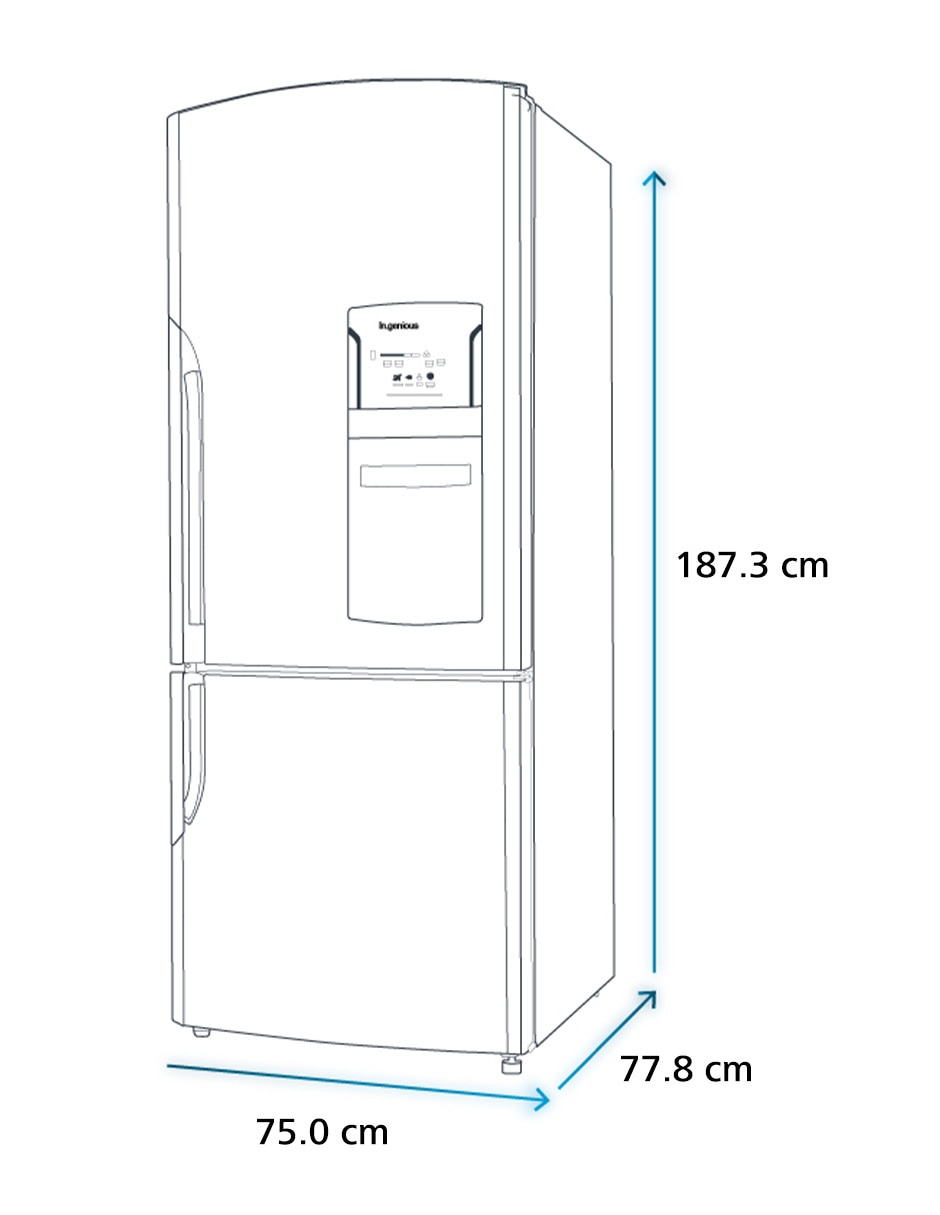 Refrigerador bottom mount 18 pies cúbicos no frost RMB520IWMRX1 15