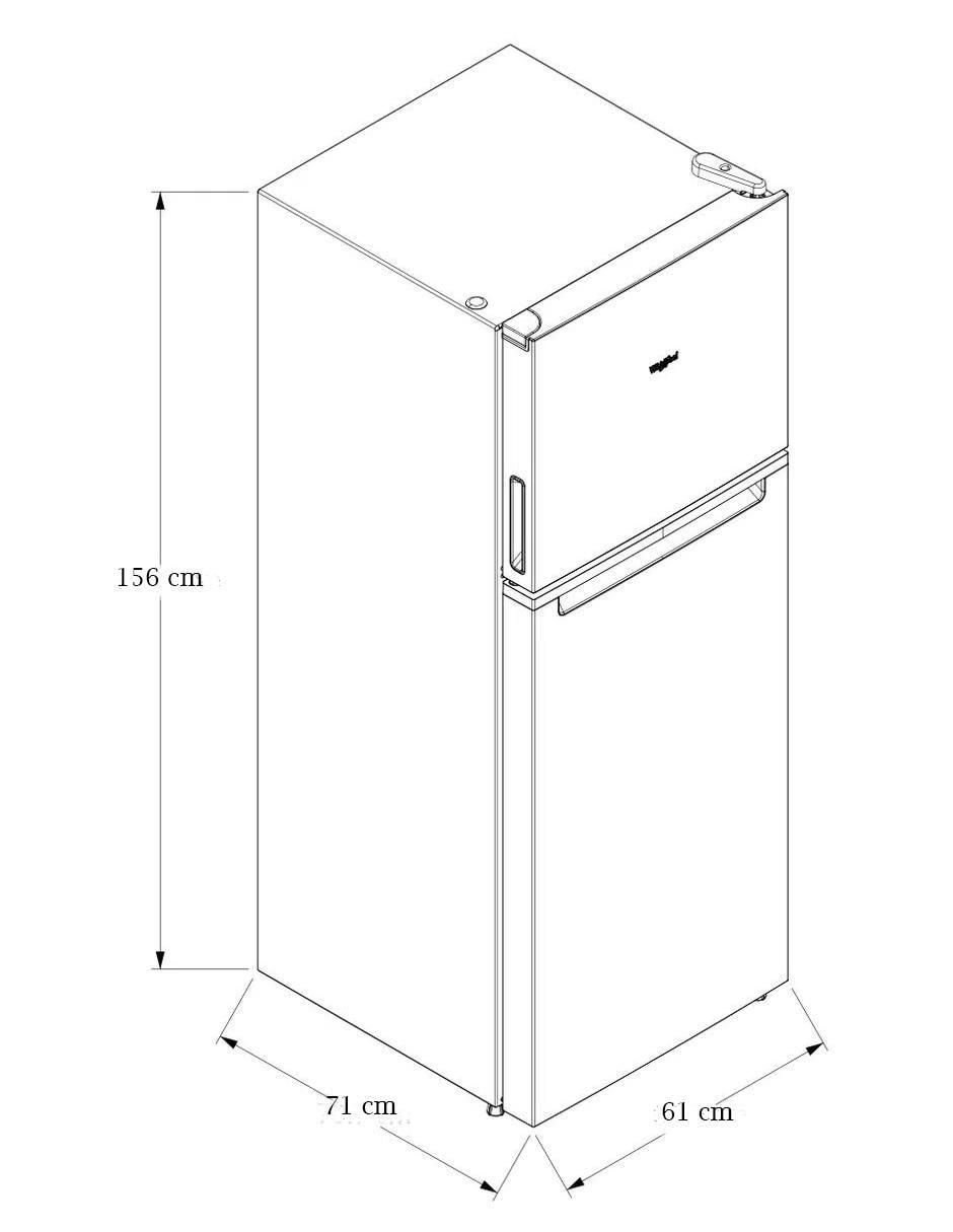 Refrigerador top mount 12 pies cúbicos no frost WT1230K 6