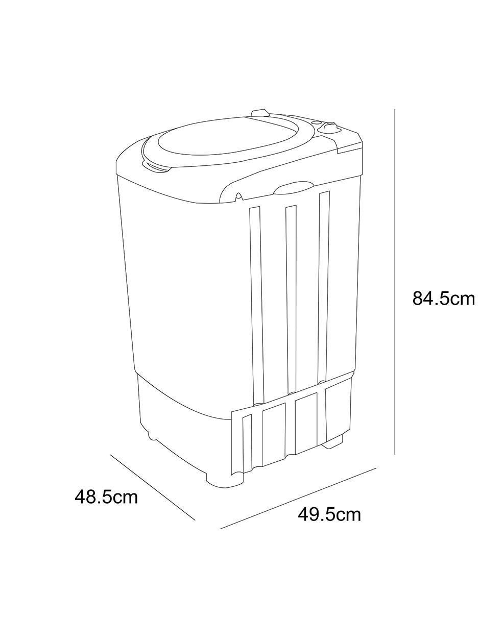 Lavadora 11 kg semiautomática carga superior la11101 5