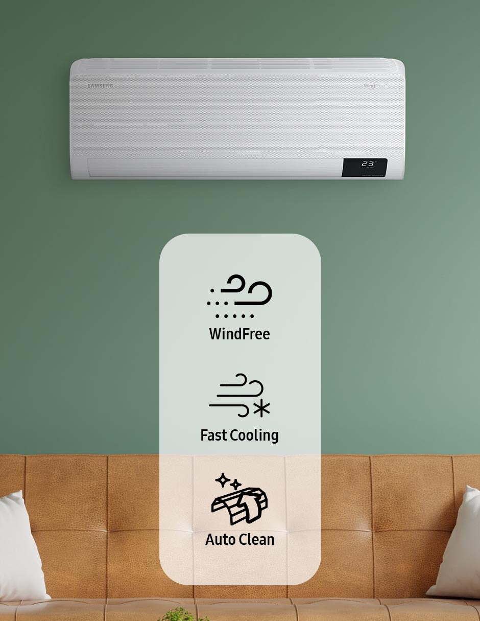 Aire acondicionado mini split inverter frío y calor 12000 BTU AR12BSHCMWK/AX 220 V 7