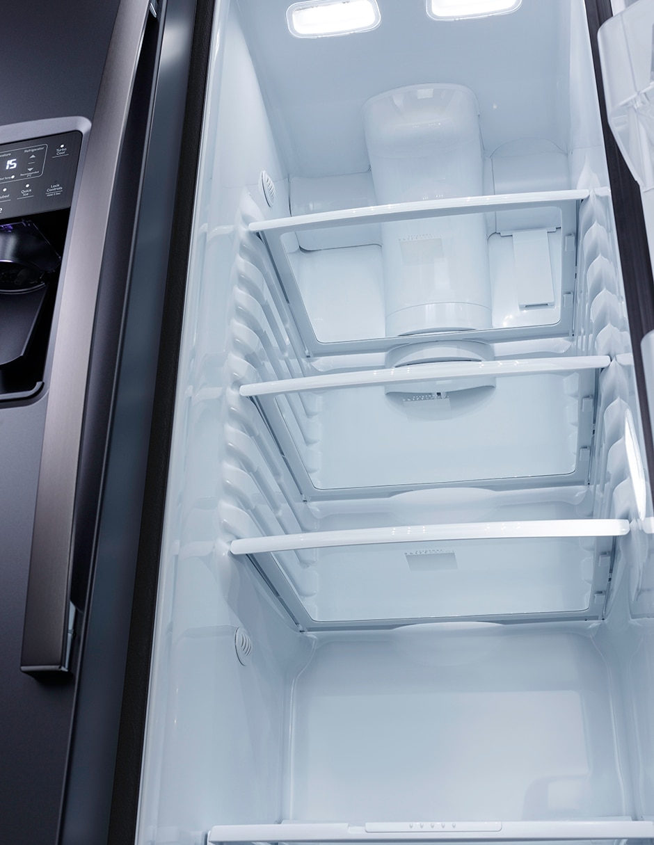 Refrigerador dúplex 22 pies cúbicos no frost y fábrica de hielo PNM22MDTHDS 7