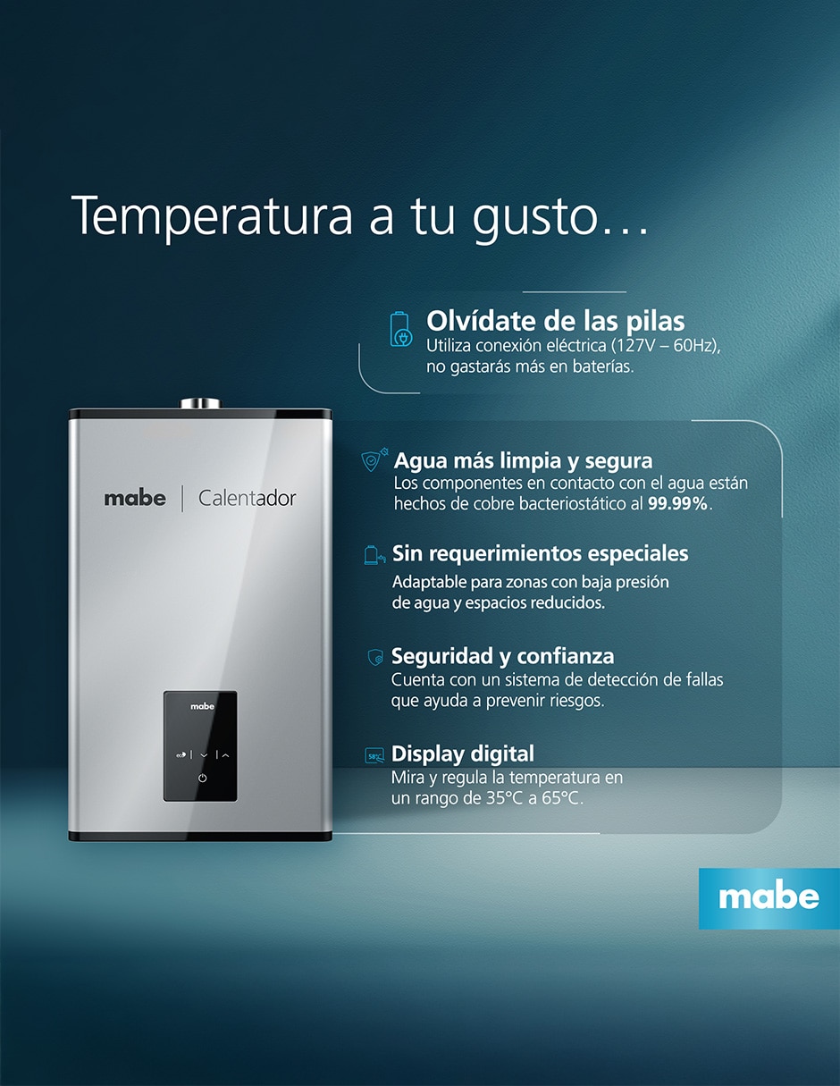 Calentador instantáneo CMM16M1FSLP 16 L gas lp 3