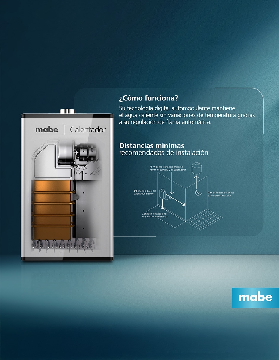 Calentador instantáneo CMM16M1FSLP 16 L gas lp 4
