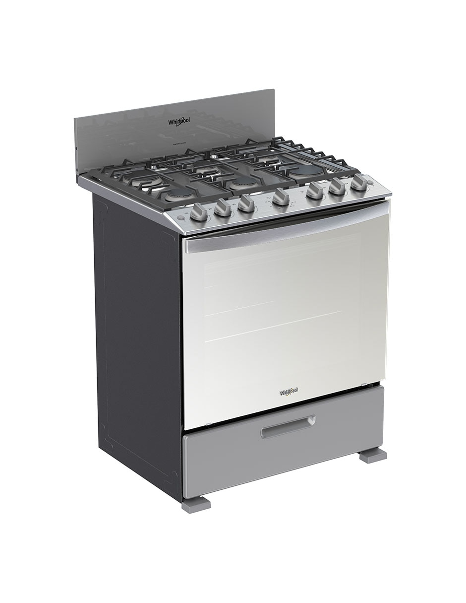 Estufa de piso a gas lp 76cm WFR3400D de 6 quemadores 2