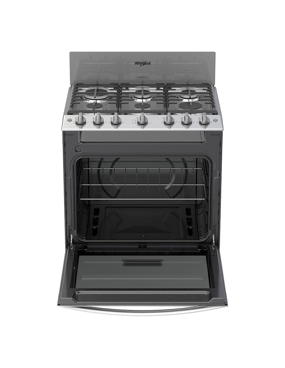 Estufa de piso a gas lp 76cm WFR3400D de 6 quemadores 3