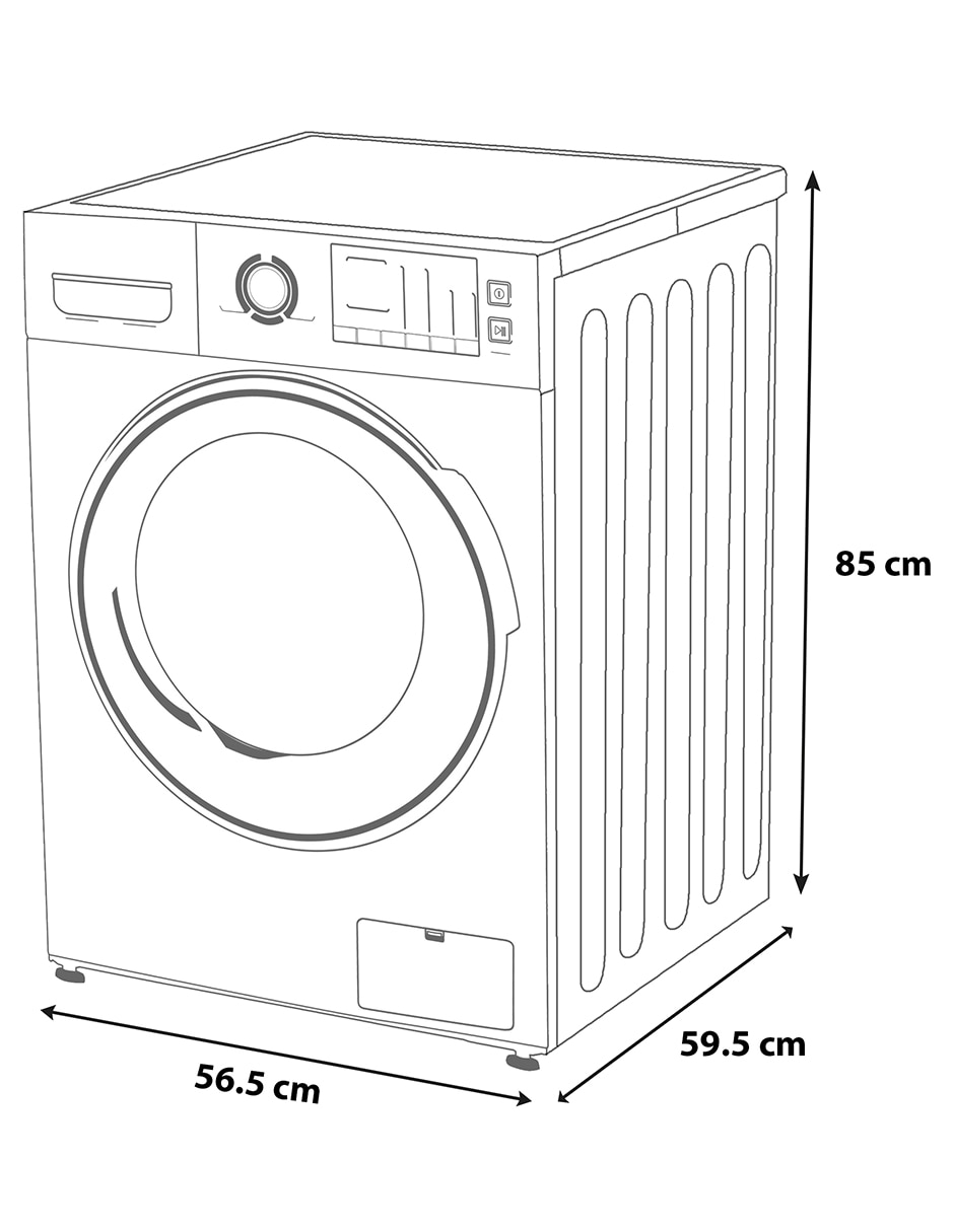 Lavasecadora eléctrica 12.5 kg 7 kg MF200D125WB/T 6