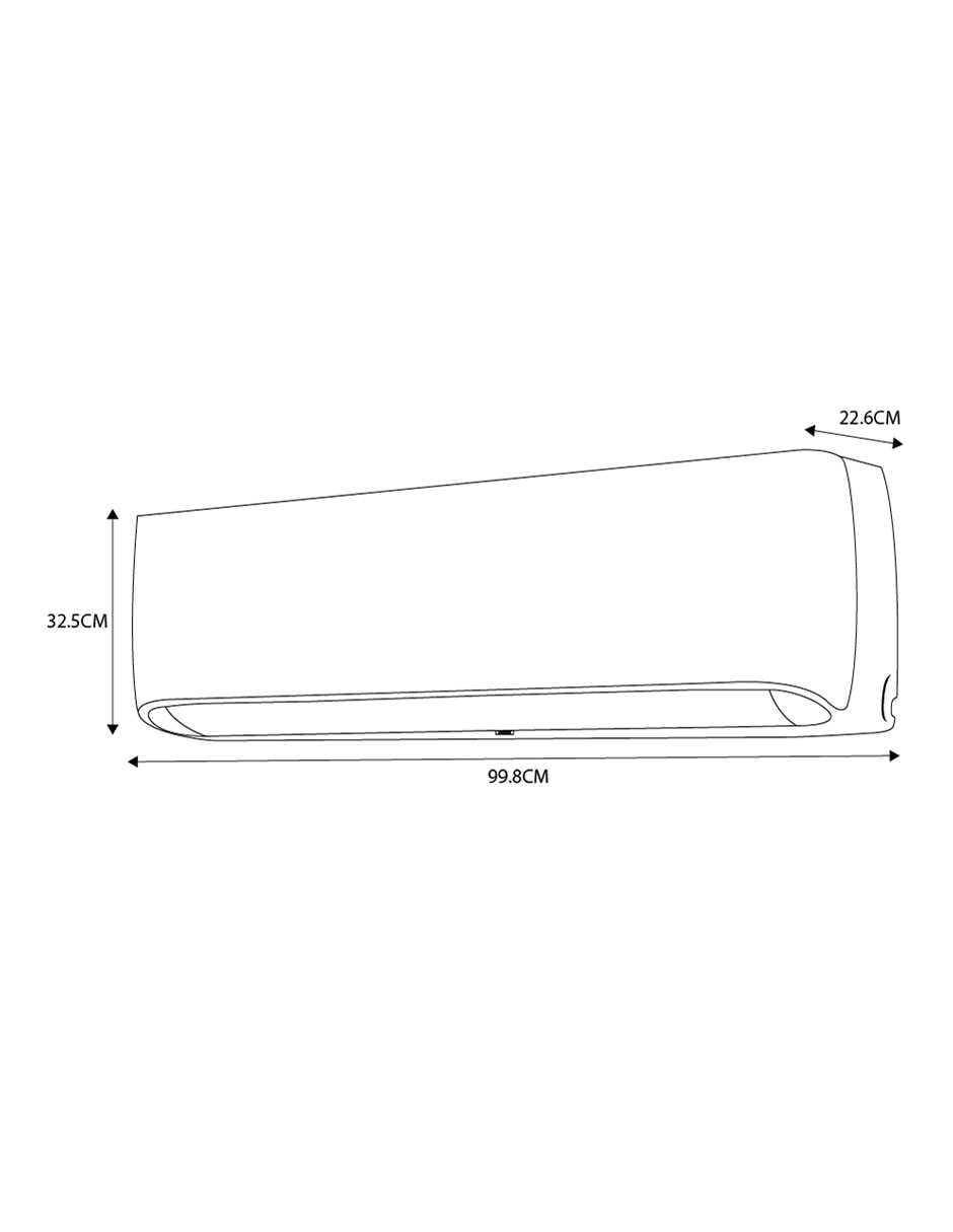 Aire acondicionado mini split Frío 24000 BTU AC242CF 220 V 7