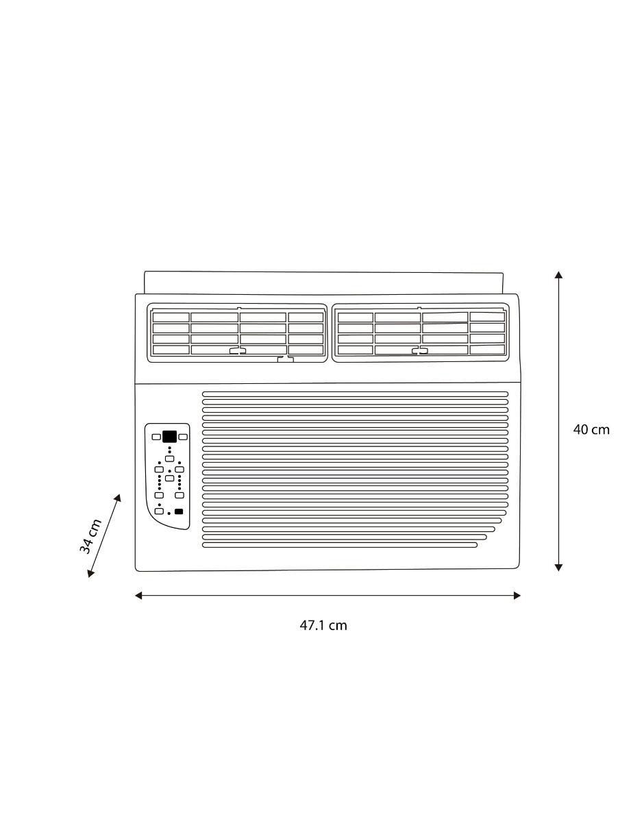 Aire acondicionado de ventana frío 8000 BTU MAW08C1OUM 110 V 9