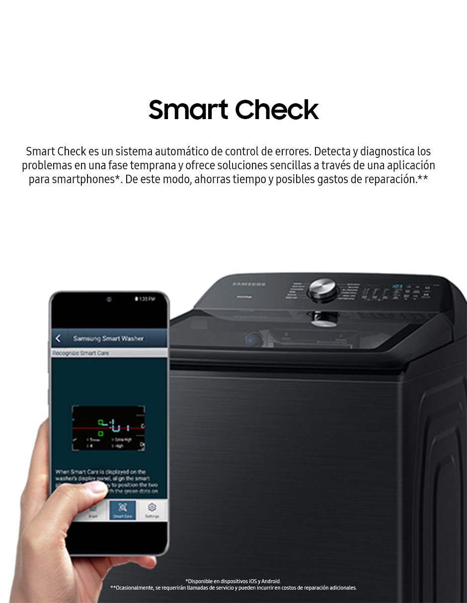 Lavadora 28 kg automática carga superior WA28B8375GV/AX 8