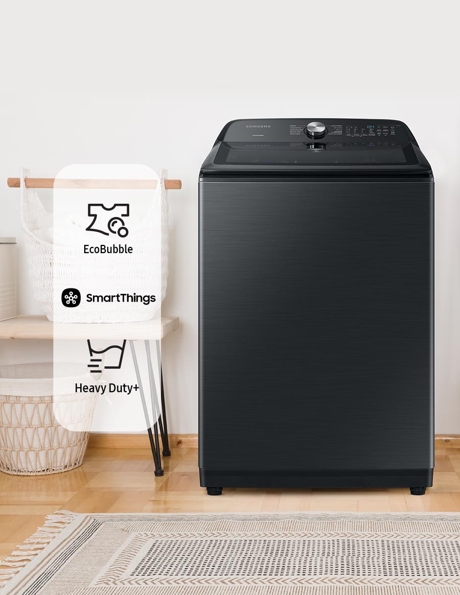Lavadora 28 kg automática carga superior WA28B8375GV/AX 9