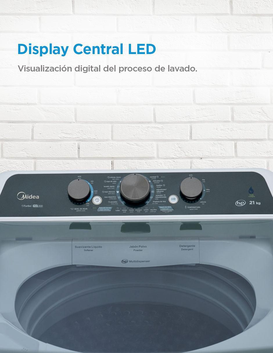 Lavadora 21 kg automática carga superior ma500w21/w 10