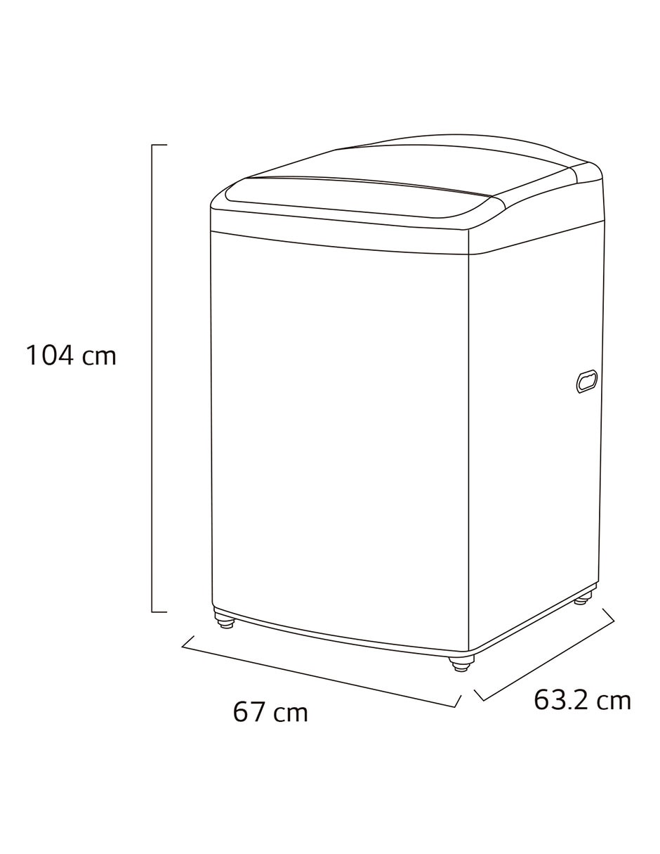 Lavadora 21 kg automática carga superior WT21WV6 11