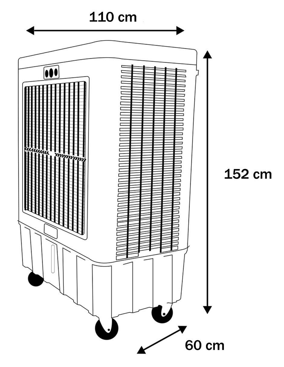 Enfriador evaporativo frío 150 L F18300P-CM 127 V 6
