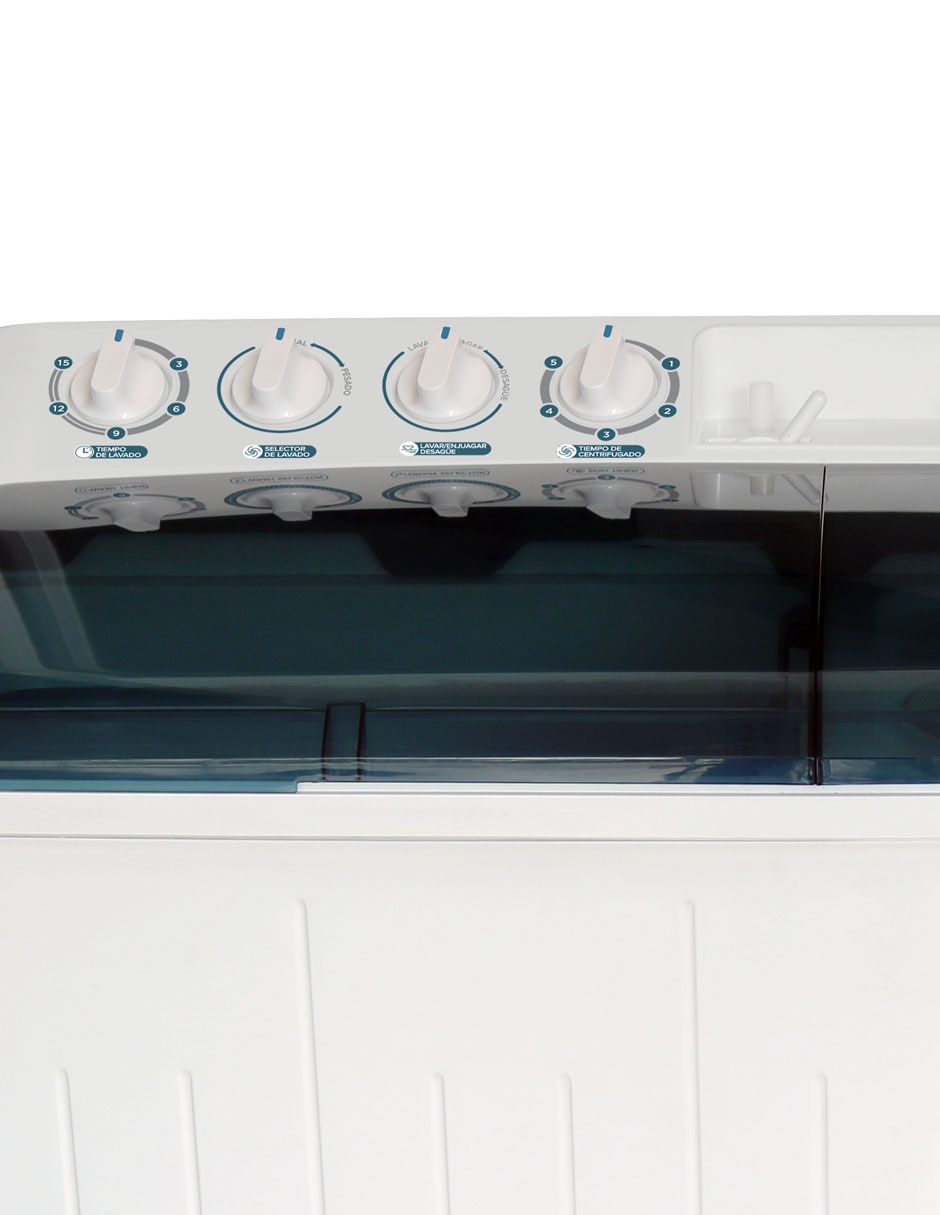 Lavadora doble tina 22 kg semiautomática carga superior LDM-22B 6