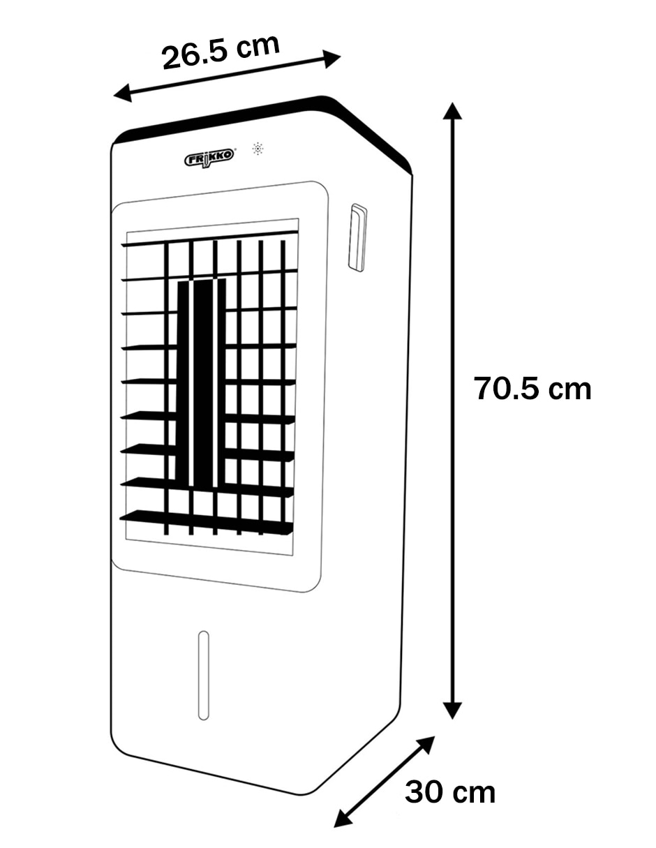 Enfriador evaporativo frío y calor 6 l F670P-HR 120 V 6