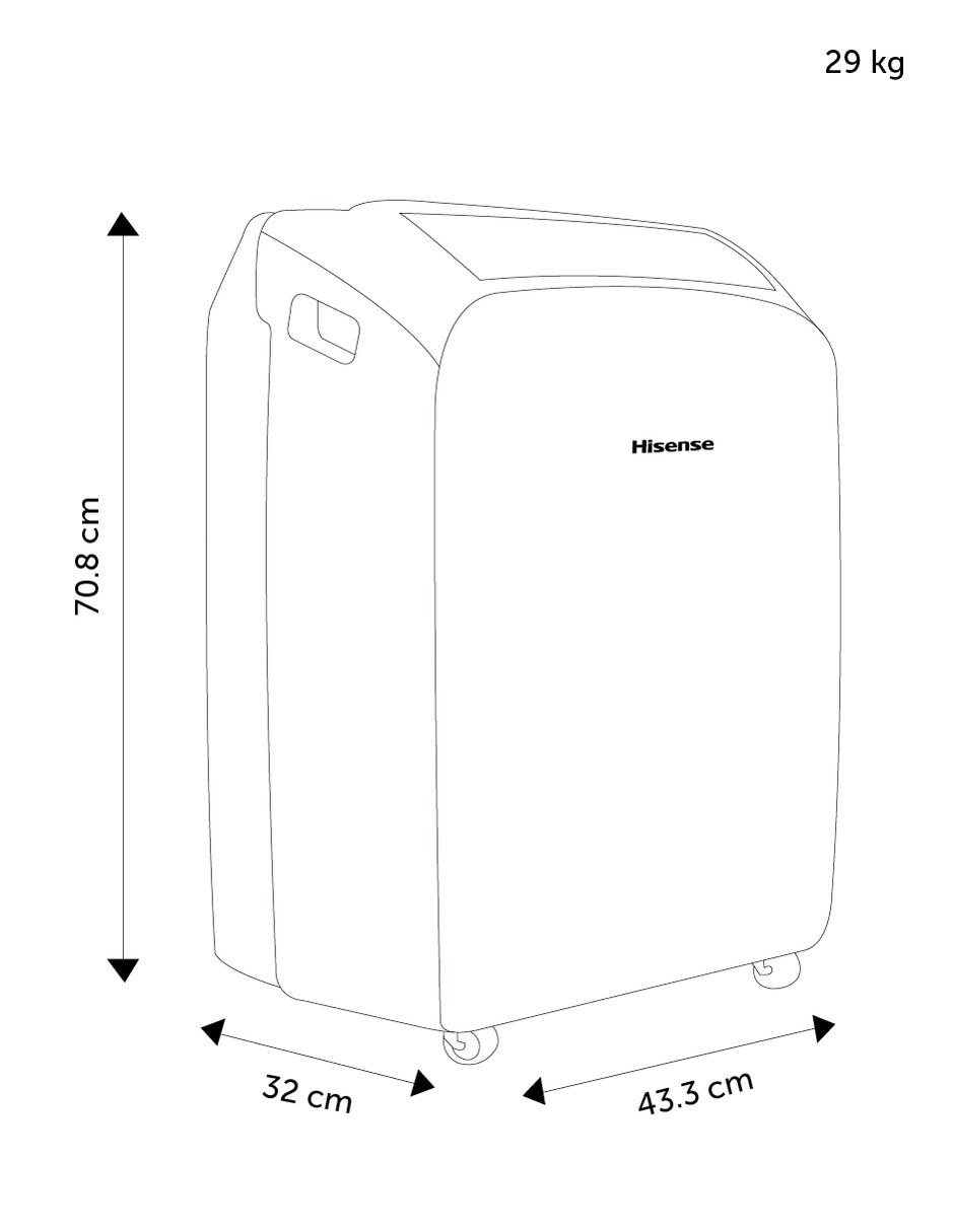 Aire acondicionado portátil frío 12000 BTU AP12CWN1 115 V 6
