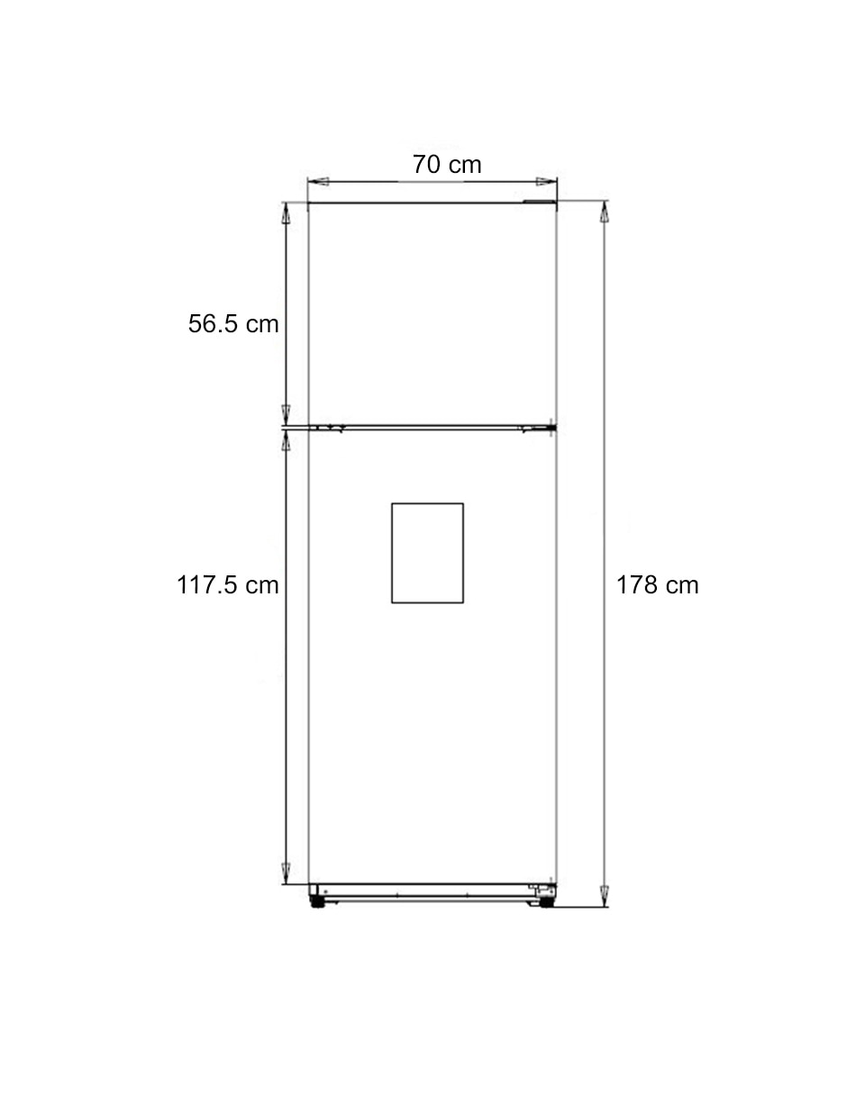 Refrigerador top mount 15 pies cúbicos inverter no frost y fábrica de hielo RTF34700SSMX 6