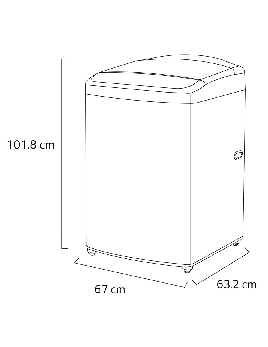 Lavadora 18 kg automática carga superior WT18WV6 12