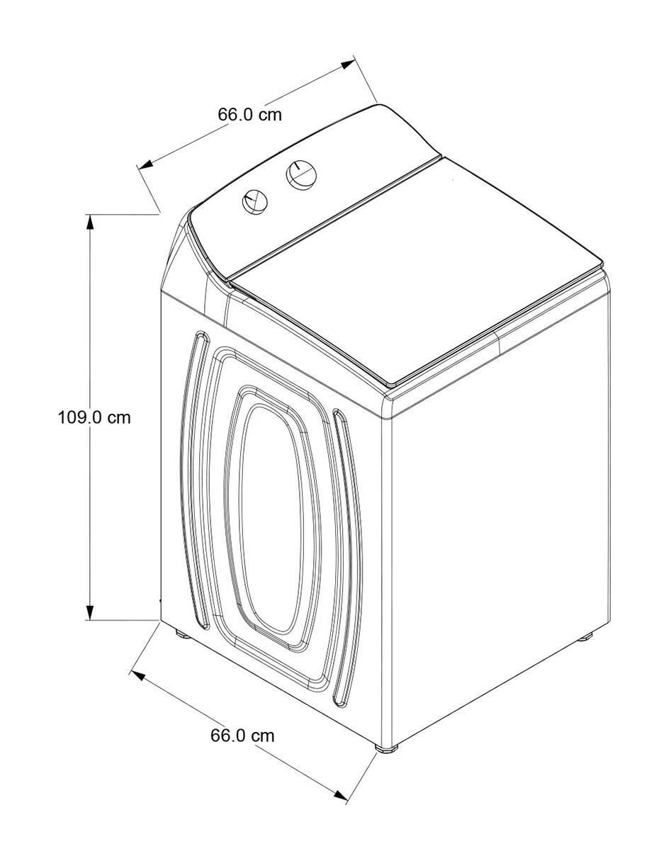 Lavadora 16 kg automática carga superior 8mwtw1612mjq 7