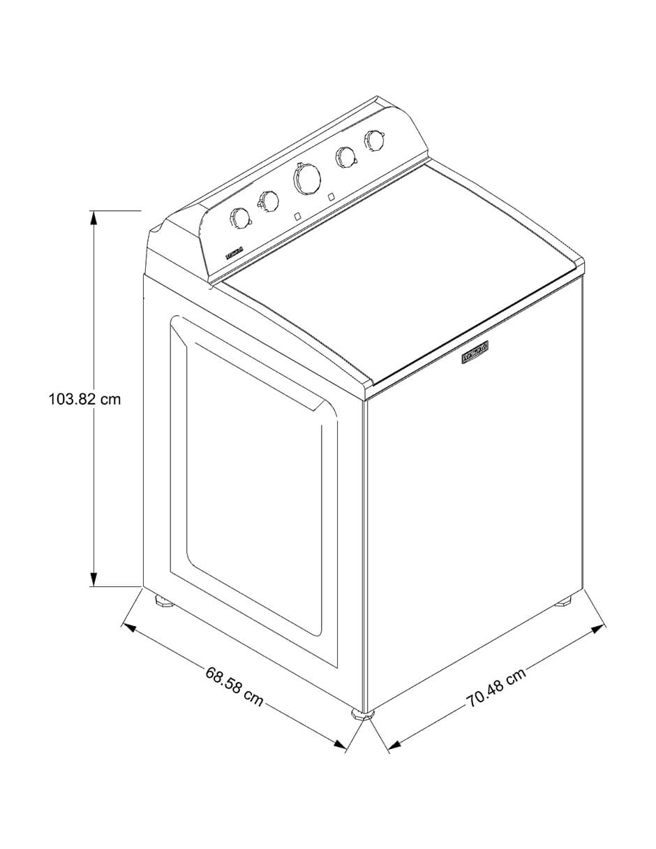 Lavadora 24 kg automática carga superior 7MMVW5035PW 12