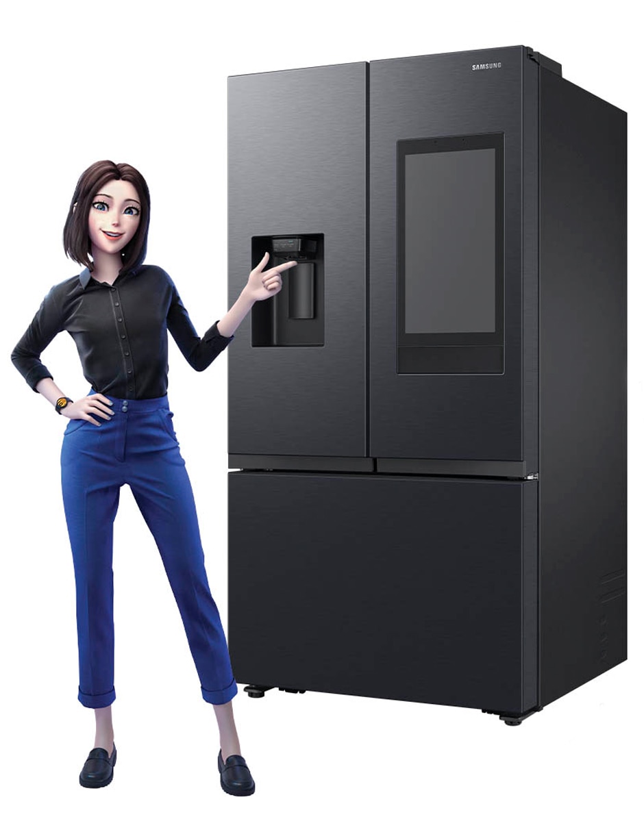 Refrigerador french door 31 pies cúbicos inverter y fábrica de hielo RF32CG5911B1EM 11